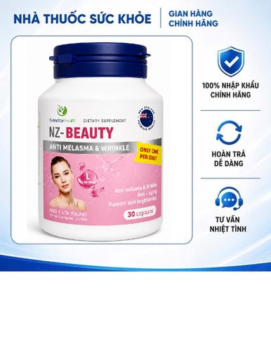(Hàng nhập khẩu) Viên uống NZ-Beauty hỗ trợ trẻ hóa, cải thiện nám và nếp nhăn - Hộp 30 viên