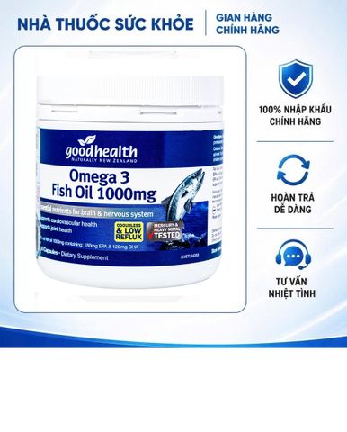 (Hàng nhập khẩu) Viên Uống Dầu Cá Goodhealth Omega 3 Fish Oil 1000mg - Hộp 150 viên