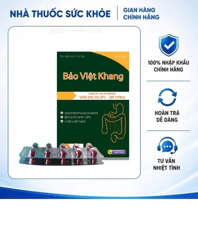 (Hàng chính hãng) Viên Uống Bảo Việt Khang Hỗ Trợ Dạ Dày & Đại Tràng - Hộp 20 viên