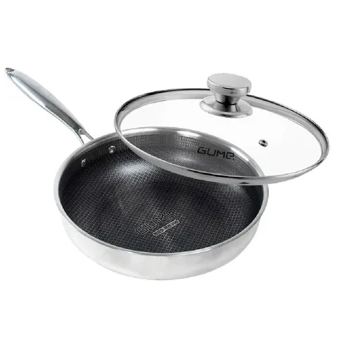 (Hàng nhập khẩu) Chảo inox chống dính Blackcube Gume GM1328N size 28cm