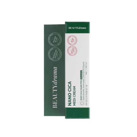 (Hàng nhập khẩu) Kem Dưỡng BEAUTYdrama Nano Cica Medi Cream Hỗ Trợ Dưỡng Ẩm, Làm Dịu Da, Giảm Mụn 50ml