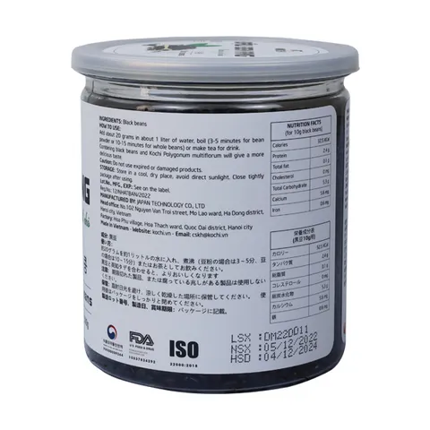 (Hàng chính hãng) Đậu đen rang xanh lòng hạt nhỏ Kochi - Hộp 500g
