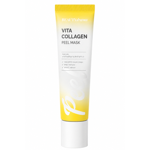 (Hàng nhập khẩu) Mặt nạ BEAUTYdrama Vita Collagen Peel Mask - Dưỡng Sáng Da, Cấp Ẩm Căng Bóng 100ml
