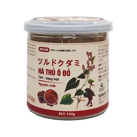 (Chính hãng) Hà thủ ô đỏ chế Kochi dạng bột nguyên chất 250g