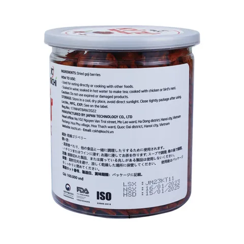(Hàng chính hãng) Kỷ tử KochiGold 350g –  Sấy khô tự nhiên, tiện lợi sử dụng mỗi ngày