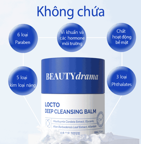 (Hàng nhập khẩu) Sáp Tẩy Trang Đa Năng BEAUTYdrama Lacto Deep Cleansing Balm 50g Vừa Tẩy Trang Vừa Rửa Mặt