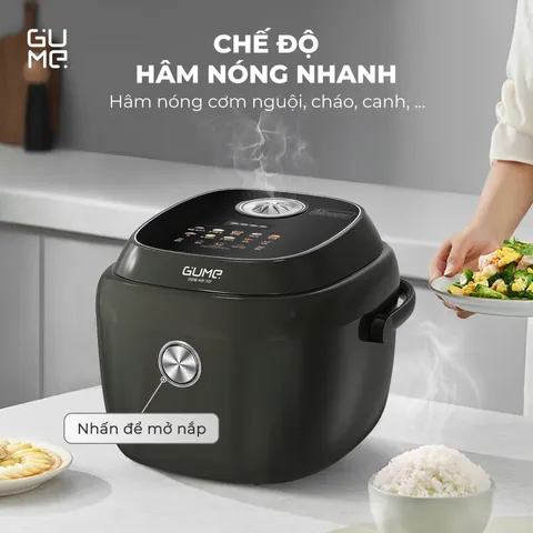 (Hàng nhập khẩu) Nồi cơm điện tách đường Gume GM-RC1430 1.2L lòng nồi inox