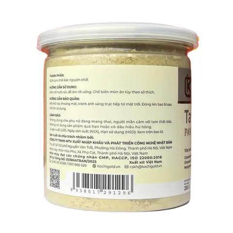 (Hàng chính hãng) Tam Thất Bắc Nguyên Chất KochiGold dạng bột hàm lượng 8% - Hộp 200g