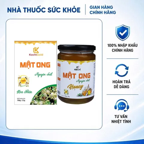 (Hàng chính hãng) Mật ong nguyên chất hoa nhãn Kochi 700g – Vị ngọt tự nhiên