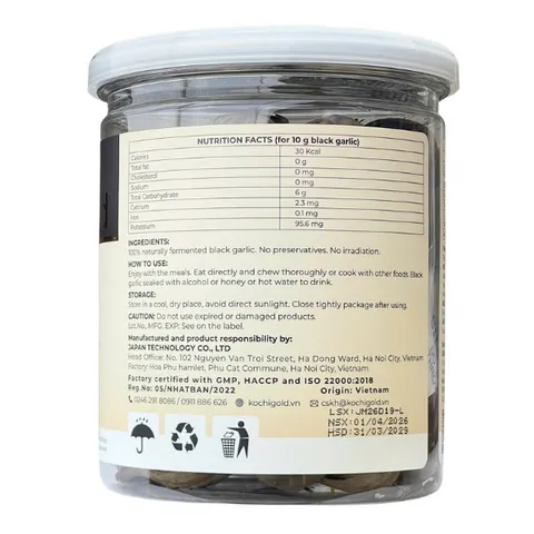(Hàng chính hãng) Tỏi đen Eco cô đơn 250g – Tỏi đen lên men tự nhiên