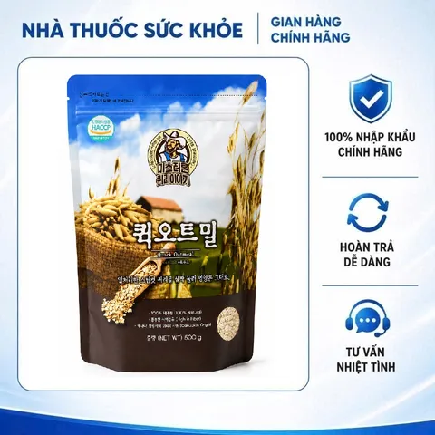 (Hàng nhập khẩu) Yến mạch Hàn Quốc ăn liền tự nhiên 500g