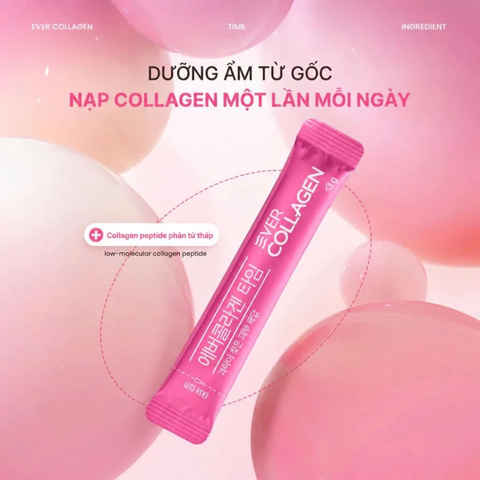 (Hàng nhập khẩu) Bột Uống Collagen Ever Collagen Time Newtree Hộp 30 Gói - Hỗ Trợ Da Căng Mịn Sáng Khỏe Từ Bên Trong