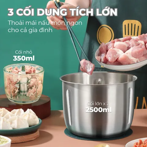 (Hàng nhập khẩu) Máy xay thịt Gume GM-2252 dung tích 2.5 lít