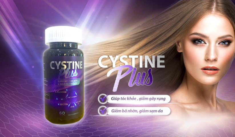 (Hàng nhập khẩu) Viên Uống Cystine Plus Hỗ Trợ Làm Đẹp Da, Giảm Sạm Nám, Giúp Tóc Chắc Khỏe - Hộp 60 Viên