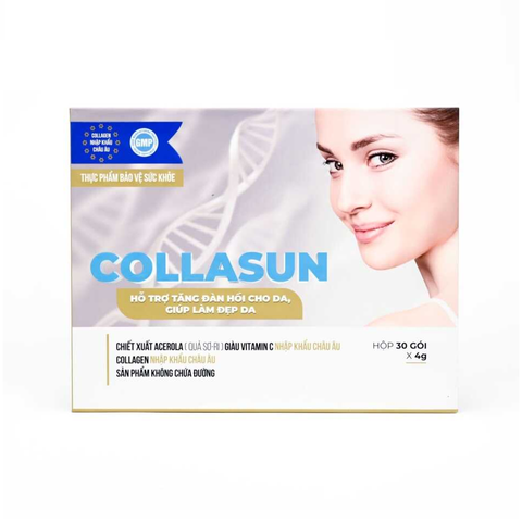 (Hàng chính hãng) Gói Uống Collasun Hỗ Trợ Làm Đẹp Da, Tăng Độ Đàn Hồi, Giảm Sạm Da - Hộp 30 Gói