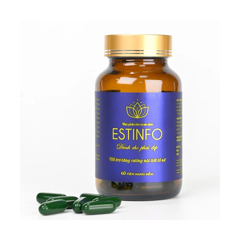 (Hàng chính hãng) Viên Uống ESTINFO Hỗ Trợ Nội Tiết Tố Nữ 60 Viên - Cân Bằng Nội Tiết, Hỗ Trợ Giảm Bốc Hỏa, Khô Hạn, Đẹp Da