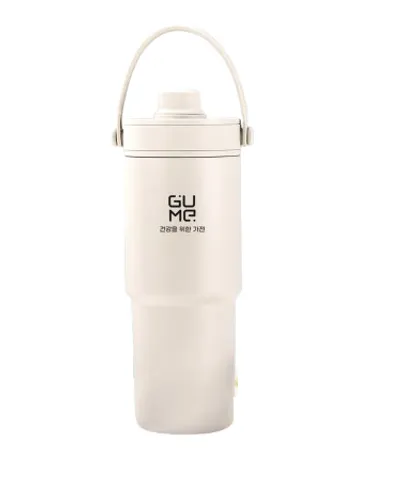 (Hàng nhập khẩu) Cốc giữ nhiệt inox 316 phủ gốm Gume GM-F3301 màu trắng 735ml