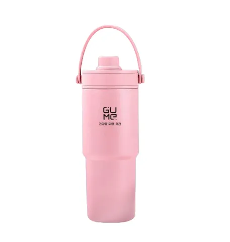 (Hàng nhập khẩu) Cốc giữ nhiệt inox 316 phủ gốm Gume GM-F3301 màu hồng 735ml