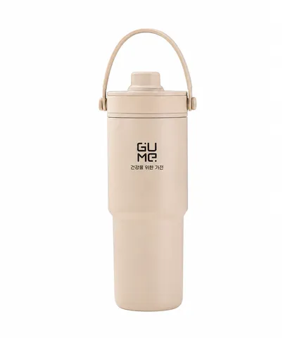 (Hàng nhập khẩu) Cốc giữ nhiệt inox 316 phủ gốm Gume GM-F3301 màu be 735ml