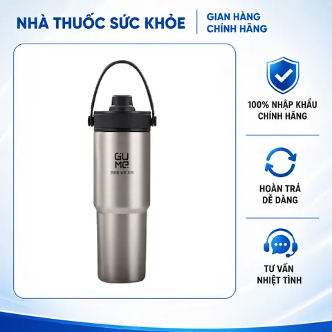 (Hàng nhập khẩu) Cốc giữ nhiệt inox 316 phủ gốm Gume GM-F3301 màu bạc 735ml