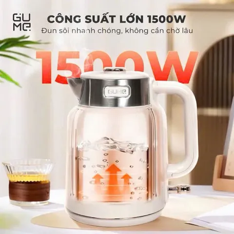 (Hàng nhập khẩu) Ấm đun nước siêu tốc cách nhiệt Gume Korea GM-EK041 Dung Tích 1.7L