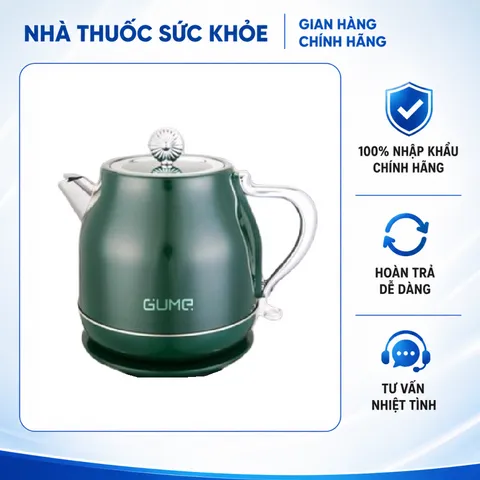 (Hàng nhập khẩu) Ấm đun nước siêu tốc Gume Korea GMK-031 dung tích 1.8L màu xanh