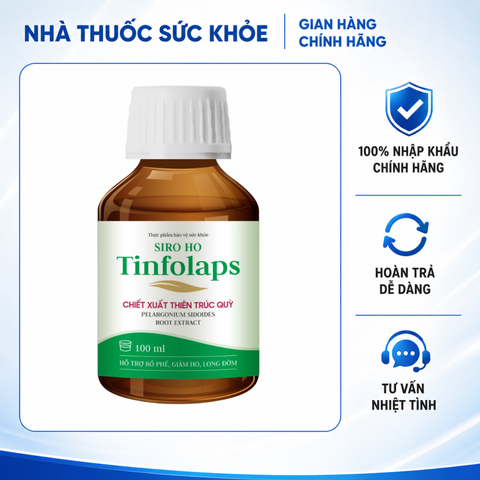 (Chính Hãng) Siro Ho Tinfolaps 100ml Cho Trẻ Từ 2 Tuổi & Người Lớn - Hỗ Trợ Bổ Phế, Giảm Ho, Chiết Xuất Thiên Nhiên