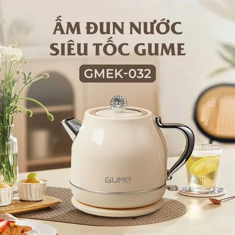 (Hàng nhập khẩu) Ấm đun nước siêu tốc Gume Korea GMEK-032 dung tích 1.8L màu be