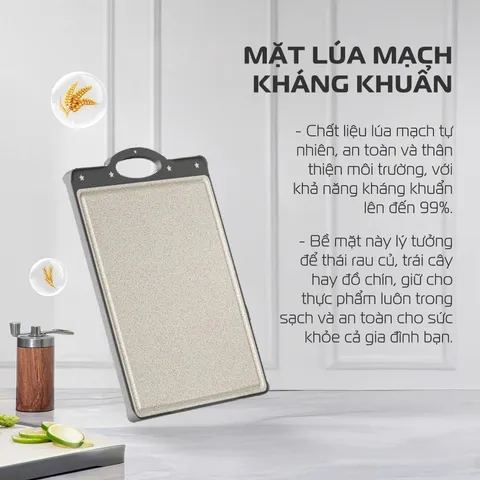 (Hàng nhập khẩu) Thớt Kháng Khuẩn Cao Cấp 2 Mặt Gume Korea TGI-02