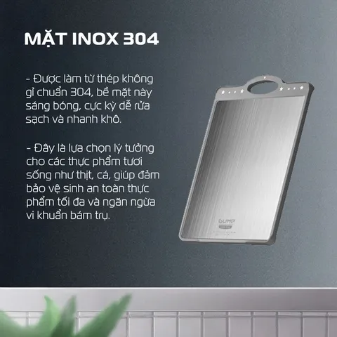 (Hàng nhập khẩu) Thớt Kháng Khuẩn Cao Cấp 2 Mặt Gume Korea TGI-02