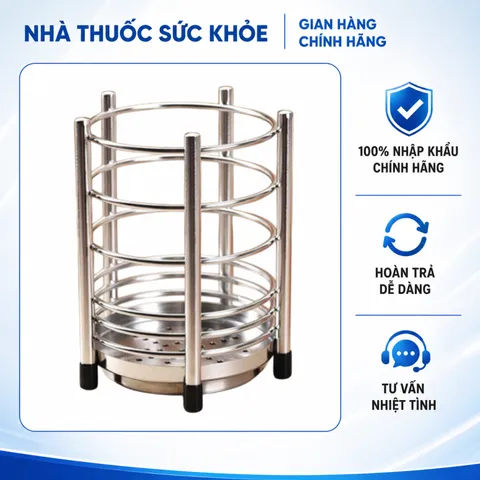 (Hàng nhập khẩu) Ống Để Đũa Inox 316 Gume GM-D2113S Chống Gỉ, Thoát Nước Nhanh