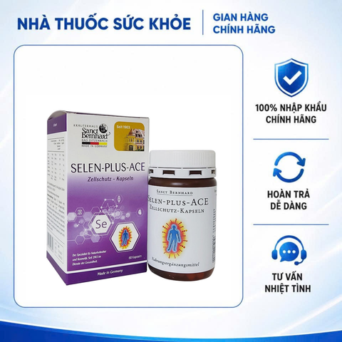 (Hàng nhập khẩu) Viên Uống Selen-Plus-ACE Sanct Bernhard Hộp 60 Viên - Hỗ Trợ Chống Oxy Hóa, Sáng Da