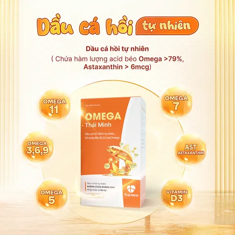 (Hàng chính hãng) Viên Uống Omega Thái Minh Hộp 30 Viên - Hỗ Trợ Bổ Sung Omega 3, Vitamin D3