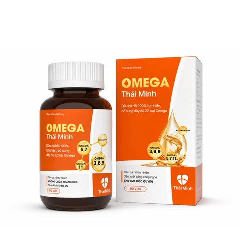 (Hàng chính hãng) Viên Uống Omega Thái Minh Hộp 90 Viên - Hỗ Trợ Bổ Sung Omega 3, Vitamin D3