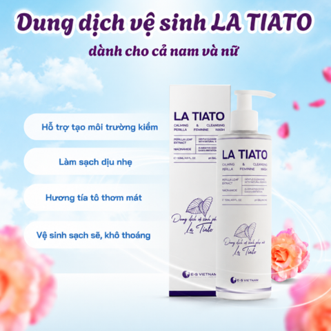 (Hàng chính hãng) Dung Dịch Vệ Sinh La Tiato 145ml - Làm Sạch, Giữ Ẩm, Cân Bằng Độ pH Vùng Kín