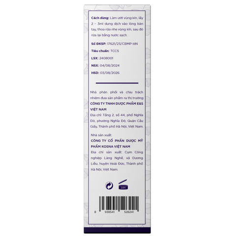 (Hàng chính hãng) Dung Dịch Vệ Sinh La Tiato 145ml - Làm Sạch, Giữ Ẩm, Cân Bằng Độ pH Vùng Kín