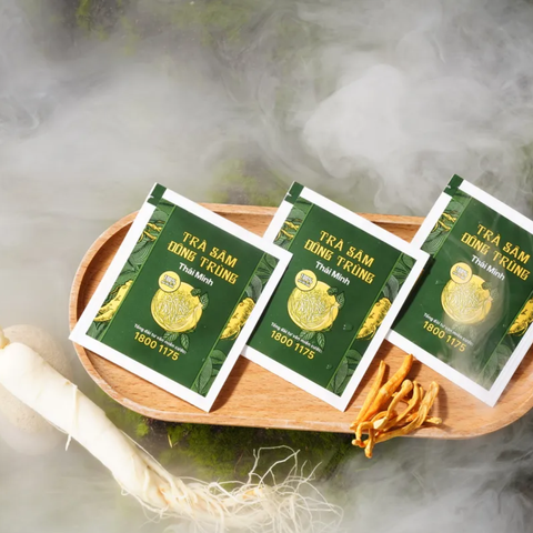 (Hàng chính hãng) Trà Sâm Đông Trùng Thái Minh Hộp 20 Gói - Hỗ Trợ Bồi Bổ Sức Khỏe, Tăng Cường Sức Đề Kháng
