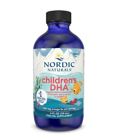 (Hàng nhập khẩu) Siro bổ sung DHA cho bé Nordic Naturals Children's DHA 119ml