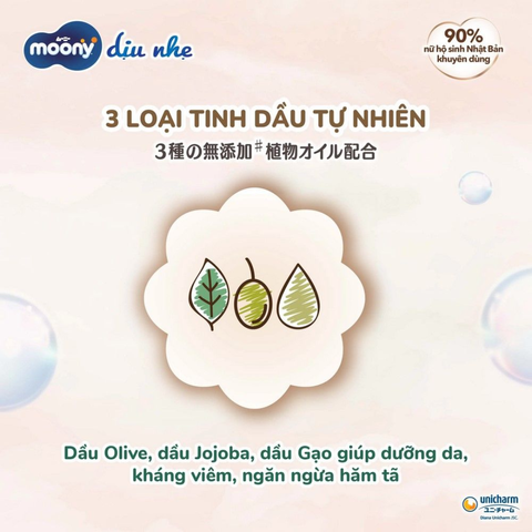 (Hàng nhập khẩu) Tã Quần Moony Natural Bông Organic Size L 36 Miếng - Cho Bé 9-14kg