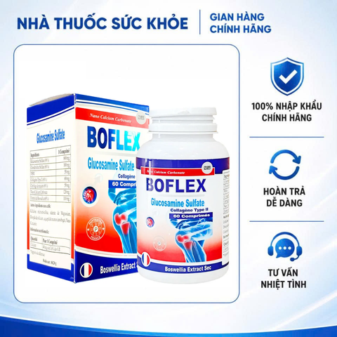 (Hàng nhập khẩu) Viên Uống Boflex Dưỡng Khớp Pháp Hộp 60 Viên - Hỗ Trợ Giảm Nhức Mỏi Khớp