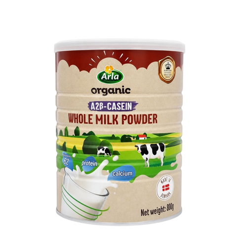 (Hàng nhập khẩu) Sữa Bột Nguyên Kem Arla A2 Organic 800g, Hữu Cơ Đan Mạch - Dành Cho Trẻ Trên 1 Tuổi