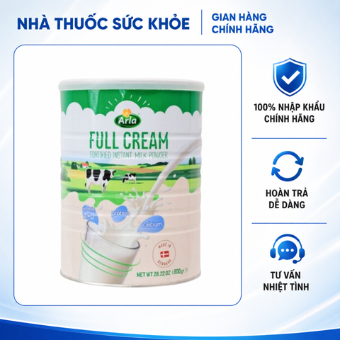(Hàng nhập khẩu) Sữa bột nguyên kem Arla Full Cream cho bé trên 1 tuổi và người lớn