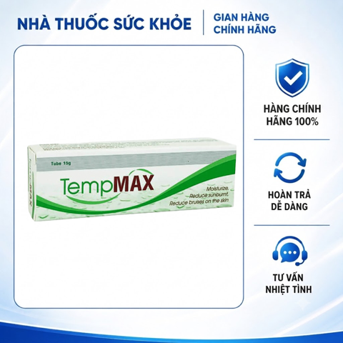 (Hàng chính hãng) Kem Dưỡng Da Tempmax 15G - Hỗ Trợ Dưỡng Ẩm Giảm Mụn, Mờ Thâm Mụn, Dưỡng Sáng Da