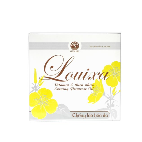 (Hàng chính hãng) Louixa Hộp 60 Viên - Bổ Sung Vitamin E, Dầu Hoa Anh Thảo Hỗ Trợ Da, Tóc, Móng Và Cân Bằng Nội Tiết Tố Nữ