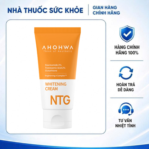 (Hàng nhập khẩu) Kem Dưỡng NTG Whitening Cream Ahohwa 50ml - Hỗ Trợ Làm Sáng Da, Cải Thiện Sắc Tố Da