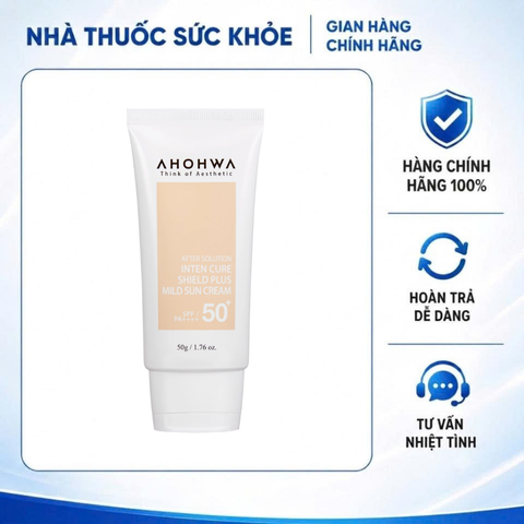 (Hàng chính hãng) Kem Chống Nắng Inter Cure Shield Plus Mild Sun Cream 50gr - SPF50+/PA++++, Hiệu Chỉnh Sắc Tố, X5 Bảo Vệ