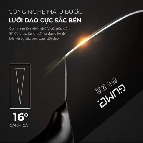 (Hàng nhập khẩu) Bộ dao thép không gỉ  4 món cao cấp Gume GMK23