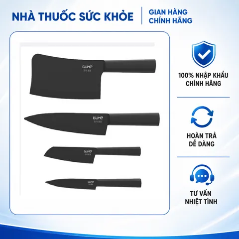 (Hàng nhập khẩu) Bộ dao thép không gỉ  4 món cao cấp Gume GMK23