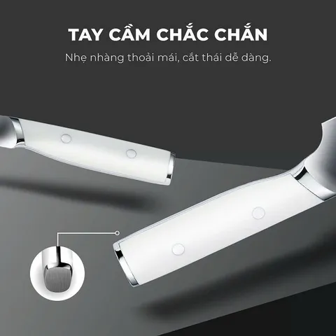 (Hàng nhập khẩu) Bộ Dao 2 Món Gume Korea GMK25 Chất Liệu Thép Không Gỉ