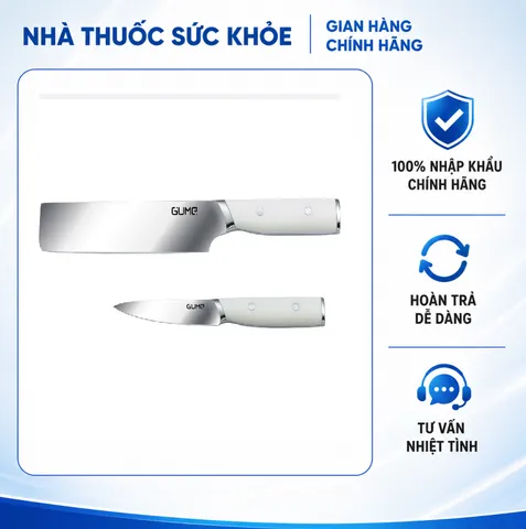 (Hàng nhập khẩu) Bộ Dao 2 Món Gume Korea GMK25 Chất Liệu Thép Không Gỉ